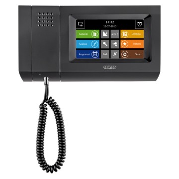 Gewiss Chorus Naxos Combi Touch Monitors Black GW12962BK