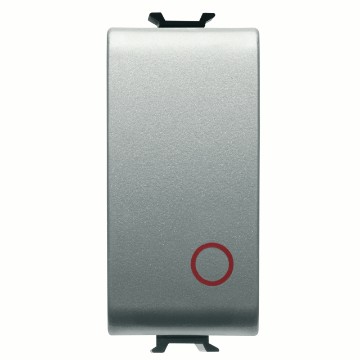Gewiss Chorus Buton Cu Revenire 1M 1P Nc 16A Titanium GW14137