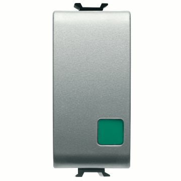 Gewiss Chorus Buton Cu Revenire 1M 1P No+Nc 16A Run Titanium GW14139