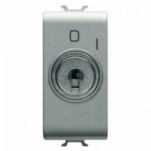 Gewiss Chorus Buton Cu Revenire 1M 2P No 10A+Key Titanium GW14145