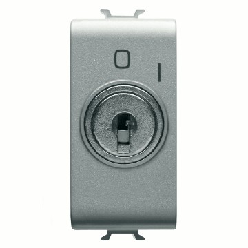 Gewiss Chorus Buton Cu Revenire 1M 2P No 10A+Key Titanium GW14145
