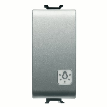 Gewiss Chorus Buton Cu Revenire 1M 1P No 16A ''Light'' Titanium GW14151
