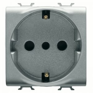 Gewiss Chorus Priza 2M 2P+E 16A P30 It/G St Titanium GW14205