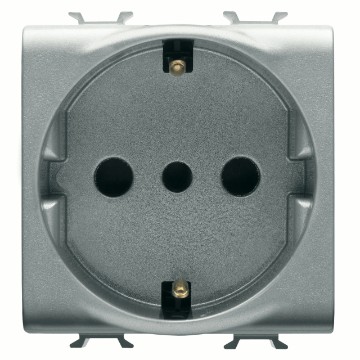 Gewiss Chorus Priza 2M 2P+E 16A P30 It/G St Titanium GW14205
