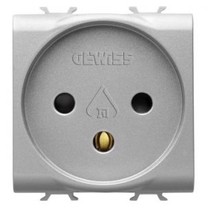 Gewiss Chorus Priza 2M 2P+E 16A Israeli St Titanium GW14281