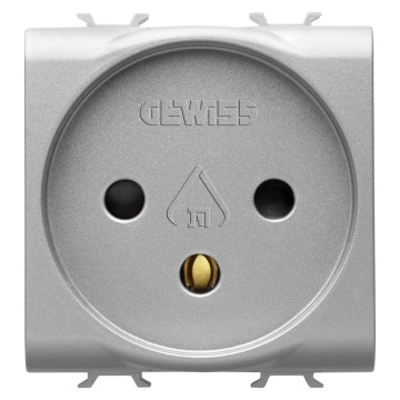 Gewiss Chorus Priza 2M 2P+E 16A Israeli St Titanium GW14281