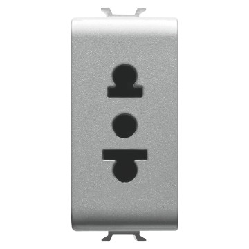 Gewiss Chorus Priza 1M 2P+E 15A Usa St Titanium GW14288