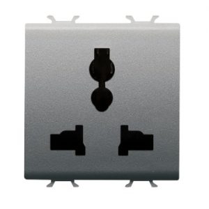 Gewiss Chorus Multistandard Priza Outlet Titanium GW14310