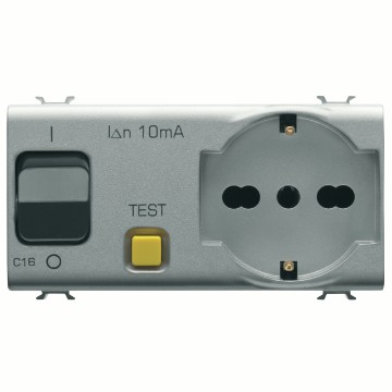 Gewiss Chorus Int P40 S.Outlet+Rccb 1P+N 16A - 4M T GW14322