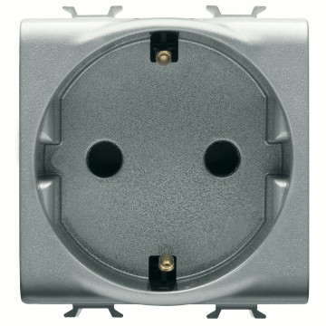 Gewiss Chorus Sock. 2M 2P+E 16A+Terminal Spa.St.Tit. GW14341