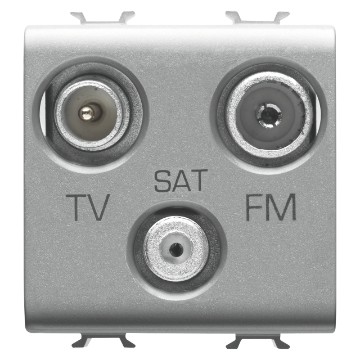 Gewiss Chorus Priza Tv+Fm+Sat Priza 2M, Titanium GW14382