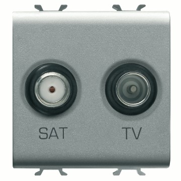 Gewiss Chorus Tv+Sat 2M Priza Titanium GW14383