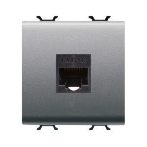 Gewiss Chorus Priza Date Rj45 2M Cat.5E Utp Titanium GW14434