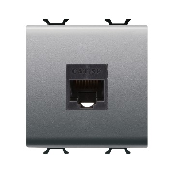 Gewiss Chorus Priza Date Rj45 2M Cat.5E Utp Titanium GW14434