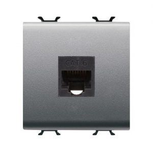 Gewiss Chorus Priza Date Rj45 2M Cat.6 Utp Titanium GW14435
