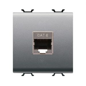 Gewiss Chorus Priza Date Rj45 2M Cat.6 Ftp Titanium GW14437