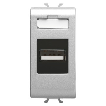 Gewiss Chorus Usb Priza Outlet 1M Titanium GW14459