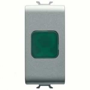 Gewiss Chorus Green Indicator Lamp 1M Titanium GW14622