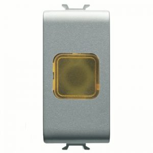 Gewiss Chorus Amber Indicator Lamp 1M Titanium GW14624