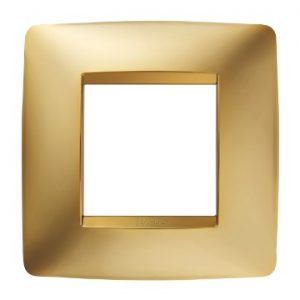 Gewiss Chorus Rama One International, 2-Module, Gold GW16122MO
