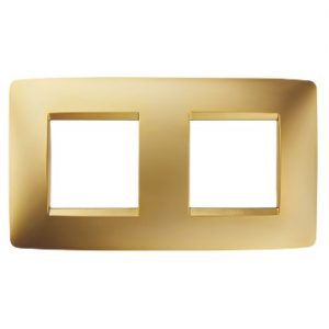 Gewiss Chorus Rama One International, 2X2 Modulee H Gold GW16123MO