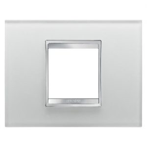 Gewiss Chorus Rama Lux 2-Module Iced Glass GW16202CG