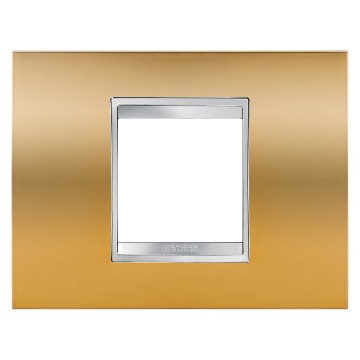 Gewiss Chorus Rama Lux 2-Module Gold GW16202MO