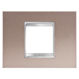 Gewiss Chorus Rama Lux 2P Metal Pearly Bronze GW16202MP