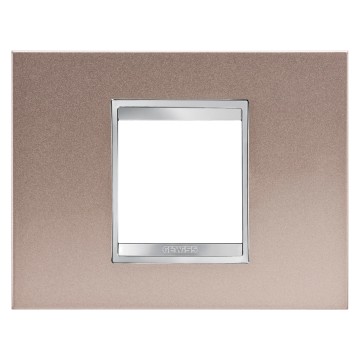 Gewiss Chorus Rama Lux 2P Metal Pearly Bronze GW16202MP