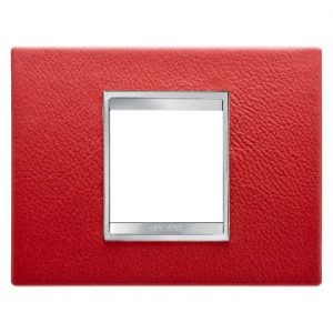 Gewiss Chorus Rama Lux 2-Module Ruby Leather GW16202PR