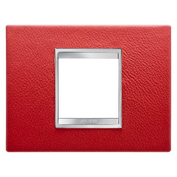 Gewiss Chorus Rama Lux 2-Module Ruby Leather GW16202PR