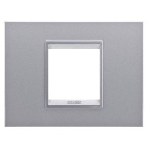 Gewiss Chorus Rama Lux 2P Metal Titanium Monochrome GW16202XT