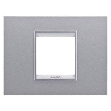 Gewiss Chorus Rama Lux 2P Metal Titanium Monochrome GW16202XT