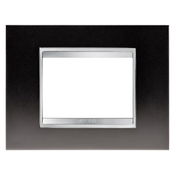 Gewiss Chorus Rama Lux 3P Metal Gunbarrel Grey GW16203ML