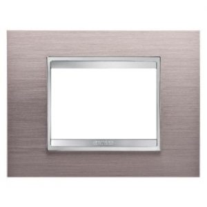 Gewiss Chorus Rama Lux 3P Metal Brushed Aluminium GW16203MS
