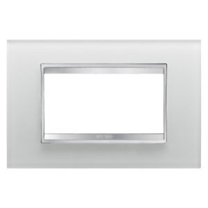 Gewiss Chorus Rama Lux 4-Module Iced Glass GW16204CG