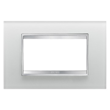 Gewiss Chorus Rama Lux 4-Module Iced Glass GW16204CG