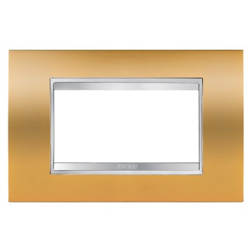 Gewiss Chorus Rama Lux 4-Module Gold GW16204MO
