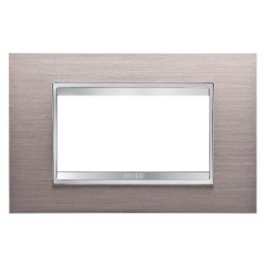 Gewiss Chorus Rama Lux 4P Metal Brushed Aluminium GW16204MS