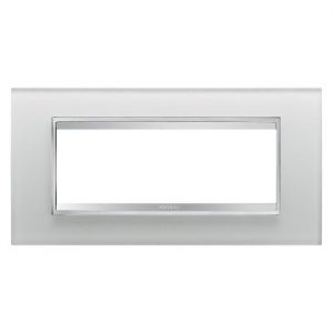 Gewiss Chorus Rama Lux 6-Module Iced Glass GW16206CG