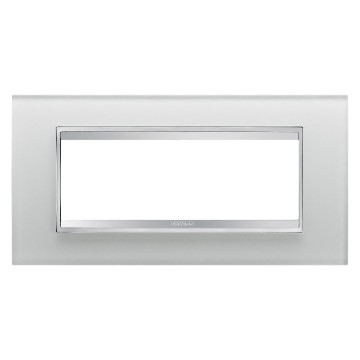 Gewiss Chorus Rama Lux 6-Module Iced Glass GW16206CG