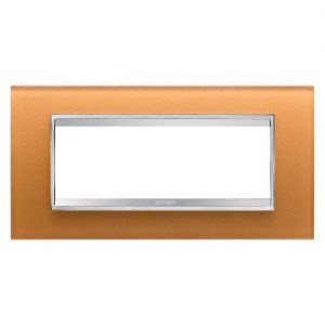 Gewiss Chorus Rama Lux 6-Module Ochre Glass GW16206CO