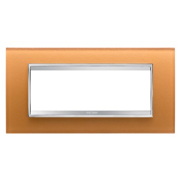 Gewiss Chorus Rama Lux 6-Module Ochre Glass GW16206CO