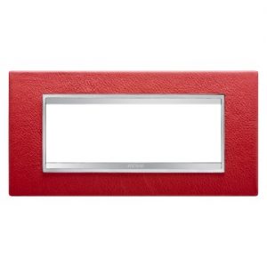 Gewiss Chorus Rama Lux 6-Module Ruby Leather GW16206PR