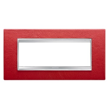 Gewiss Chorus Rama Lux 6-Module Ruby Leather GW16206PR