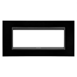Gewiss Chorus Rama Lux 6P Metal Black Monochrome GW16206XN