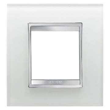 Gewiss Chorus Rama Lux International 2G Ice Glas GW16222CG