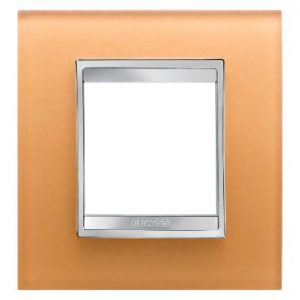 Gewiss Chorus Rama Lux International 2G Ochre Glass GW16222CO