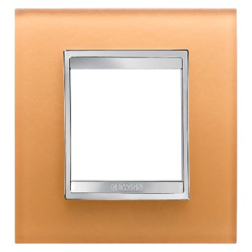 Gewiss Chorus Rama Lux International 2G Ochre Glass GW16222CO