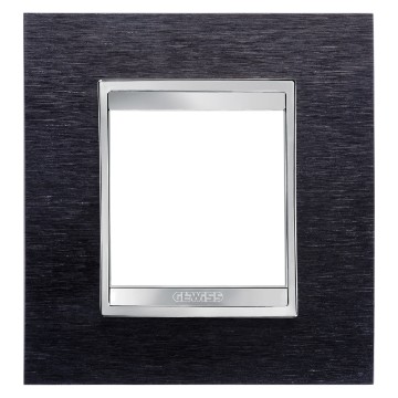 Gewiss Chorus Rama Lux International 2G Black Aluminium GW16222MA